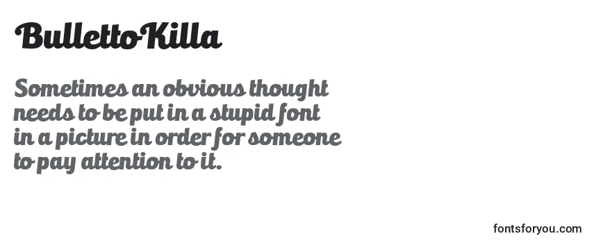 BullettoKilla-fontti