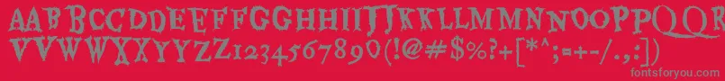 Lisätietoja EaterRegular-fontista EaterRegular-fontti – harmaat kirjasimet punaisella taustalla