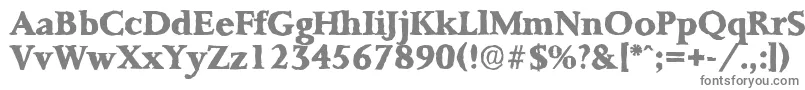 Шрифт PalermoantiqueXboldRegular – серые шрифты