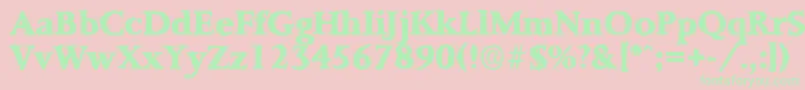 More about PalermoantiqueXboldRegular Font PalermoantiqueXboldRegular Font – Green Fonts on Pink Background