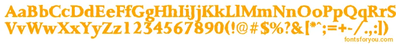 Шрифт PalermoantiqueXboldRegular – оранжевые шрифты