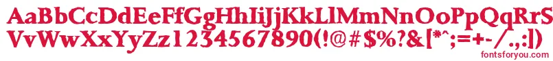 PalermoantiqueXboldRegular Font – Red Fonts