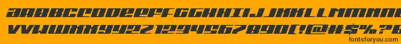 Michiganital-fontti – mustat fontit oranssilla taustalla