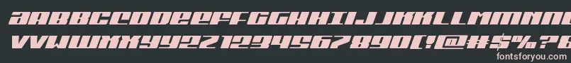 Michiganital Font – Pink Fonts on Black Background