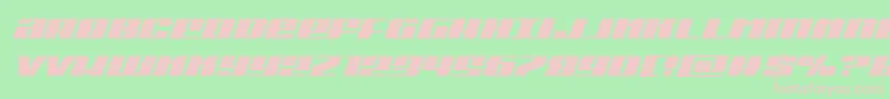 Michiganital Font – Pink Fonts on Green Background