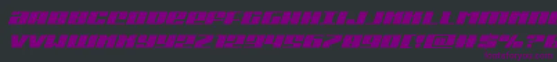 Шрифт Michiganital – фиолетовые шрифты на чёрном фоне