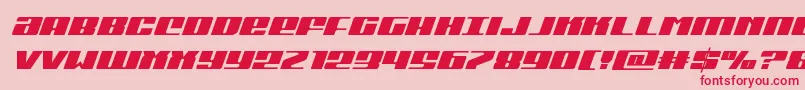 Michiganital Font – Red Fonts on Pink Background