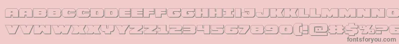 Bummer3D Font – Gray Fonts on Pink Background