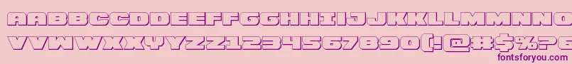 Шрифт Bummer3D – фиолетовые шрифты на розовом фоне