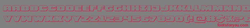 Bummer3D Font – Red Fonts on Gray Background