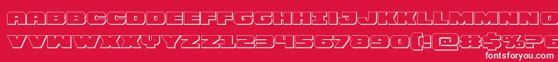 fuente Bummer3D – Fuentes Blancas Sobre Fondo Rojo