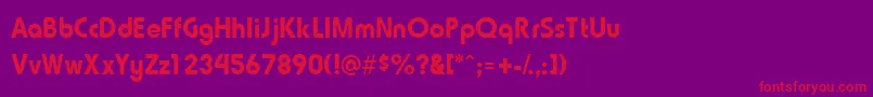 Triossk Font – Red Fonts on Purple Background