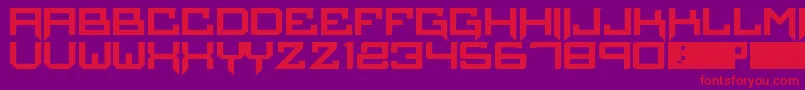 Infierno Font – Red Fonts on Purple Background