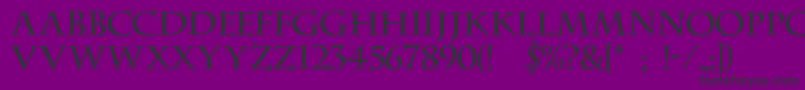 Dscenturycapitalsc Font – Black Fonts on Purple Background