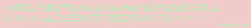 Astronboy ffy Font – Green Fonts on Pink Background