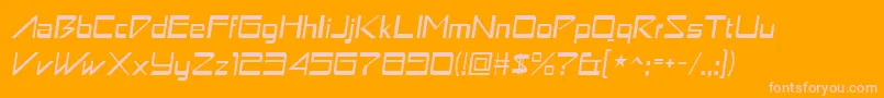 Astronboy ffy Font – Pink Fonts on Orange Background