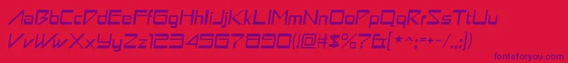 Astronboy ffy Font – Purple Fonts on Red Background