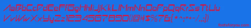 Astronboy ffy Font – Red Fonts on Blue Background