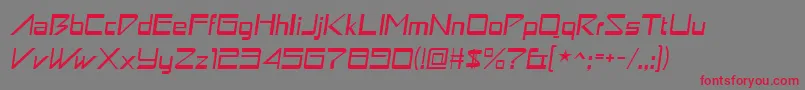 Astronboy ffy Font – Red Fonts on Gray Background