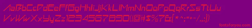 Astronboy ffy Font – Red Fonts on Purple Background