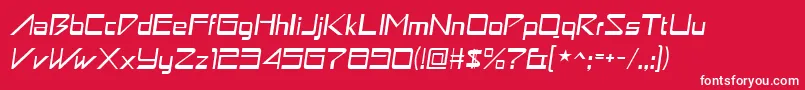 Astronboy ffy Font – White Fonts on Red Background