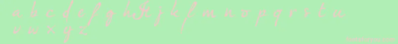 ImFashionistaDemoVersion Font – Pink Fonts on Green Background