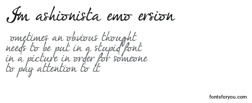 Review of the ImFashionistaDemoVersion Font