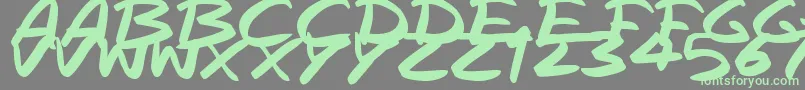 RapidInks Font – Green Fonts on Gray Background