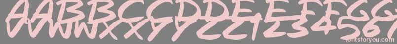 RapidInks Font – Pink Fonts on Gray Background