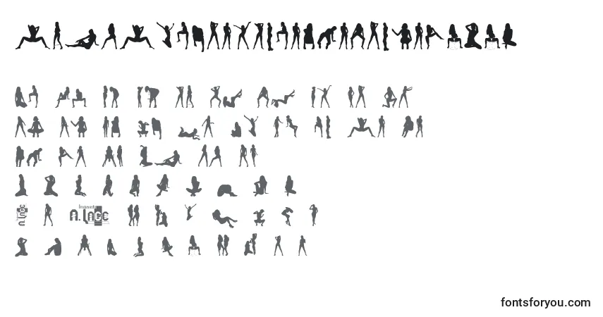 Czcionka SexySpanishErasmusGirlsV.2.0 – alfabet, cyfry, specjalne znaki