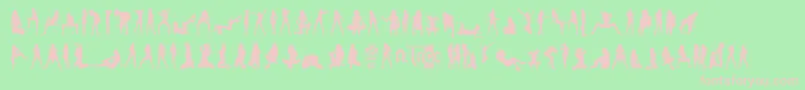 SexySpanishErasmusGirlsV.2.0 Font – Pink Fonts on Green Background