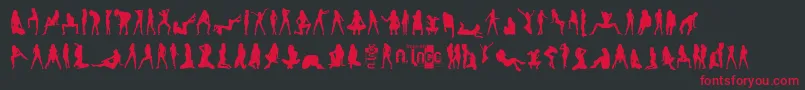 SexySpanishErasmusGirlsV.2.0 Font – Red Fonts on Black Background