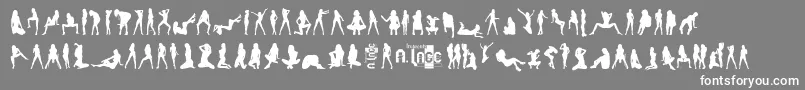 SexySpanishErasmusGirlsV.2.0 Font – White Fonts on Gray Background
