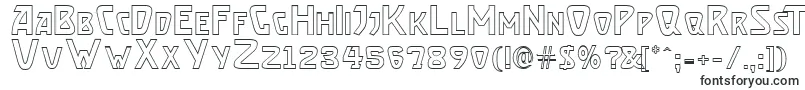BrassettOutline Font – Wide Fonts