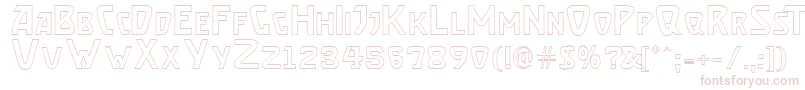 BrassettOutline Font – Pink Fonts on White Background