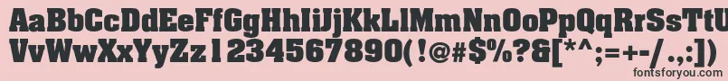 Adamantc Font – Black Fonts on Pink Background