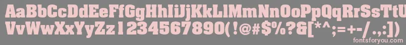 Adamantc Font – Pink Fonts on Gray Background
