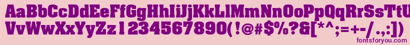 Adamantc-Schriftart – Violette Schriften auf rosa Hintergrund