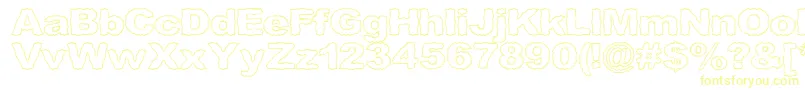 フォントRoughhewn ffy – 黄色のフォント