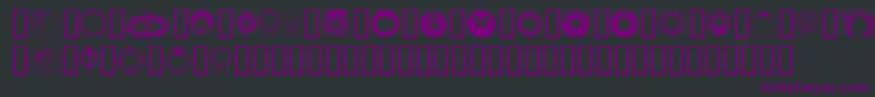 Christmaswreath2 Font – Purple Fonts on Black Background