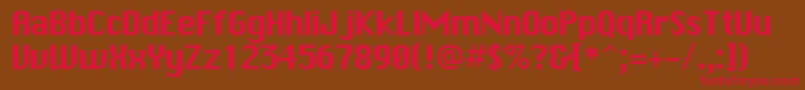 Chicagocyr Font – Red Fonts on Brown Background
