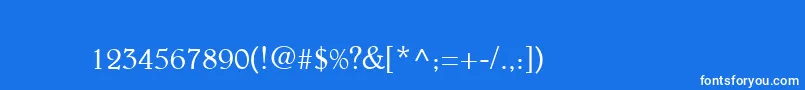 フォントBelthederDeco – 青い背景に白い文字