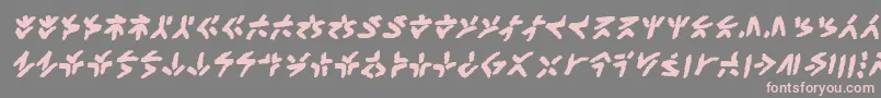 XenotribalbbBld-fontti – vaaleanpunaiset fontit harmaalla taustalla