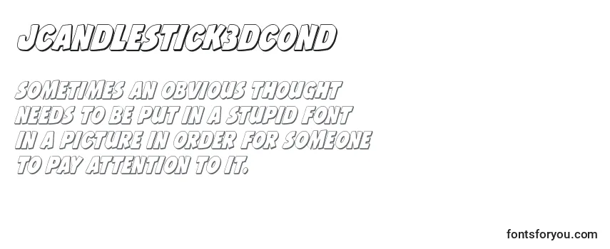 Review of the Jcandlestick3Dcond Font