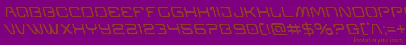 Miraclemercuryleft Font – Brown Fonts on Purple Background