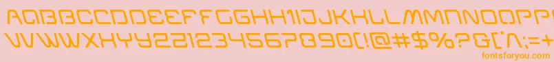 Miraclemercuryleft Font – Orange Fonts on Pink Background