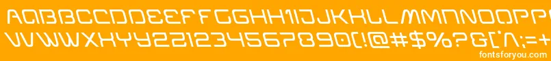 Miraclemercuryleft Font – White Fonts on Orange Background