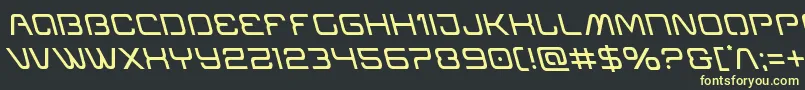 Miraclemercuryleft Font – Yellow Fonts on Black Background