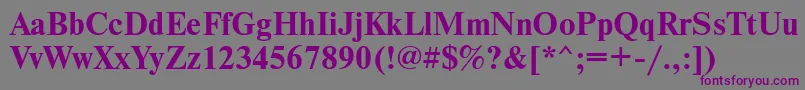 NewtonkoicttBold Font – Purple Fonts on Gray Background