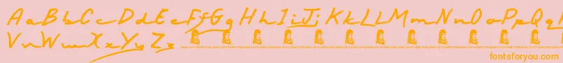 Más sobre la fuente HappyBirthday fuente HappyBirthday – Fuentes Naranjas Sobre Fondo Rosa